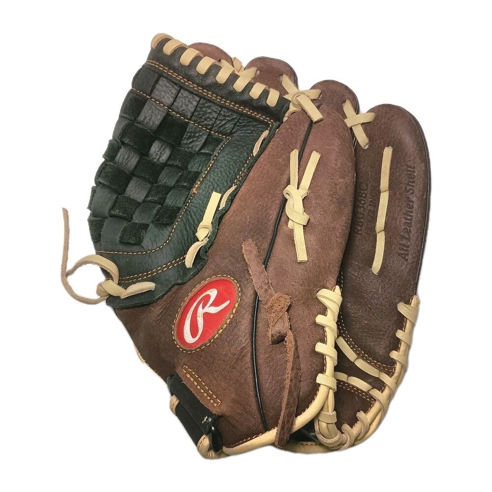 Rawlings RBG36BC 12.5 Inch Leather Zero Shock Baseball Glove Right Hand Throw